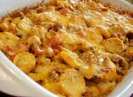 Mexican Squash And Ground Beef Casserole Recipe Food Com Recipe Ground Beef Casserole Recipes Dinner With Ground Beef Yellow Squash Recipes