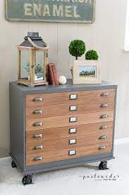 Turn the file cabinet into tool storage. How To Update A Metal File Cabinet Postcards From The Ridge