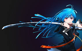 Find over 100+ of the best free black girl images. Hd Wallpaper Katana Kisara Tendo Black Bullet Anime Girls Sword Blue Hair Wallpaper Flare