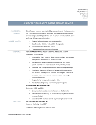 Health Insurance Agent Resume Samples And Job Description By Online Resume Builders Medium