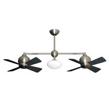 Each and every part of place in the ceiling fans must provide a purpose. Metropolitan Dual Motor Ceiling Fan Modern Styling With Halogen Light Satin Steel