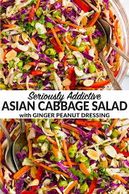 Maybe you would like to learn more about one of these? Asian Cabbage Salad With Peanut Dressing Wellplated Com