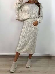 Off Shoulder Knitted Sweet Pockets Rosymerry Rosymerry Zhenskie Delovye Kostyumy Vyazannye Svitera Medicinskaya Odezhda