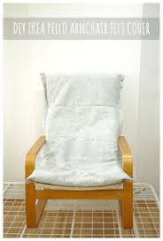 Make Diy Ikea Pello Poang Chair Felt Cover Diy Chair Covers Ikea Diy Highchair Cover