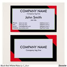 Black And Red Visiting Card Black Red White Plain Business Card Simple Business Card For Your Company Base Colours Of B Printing Business Cards Black Business Card Simple Business Cards