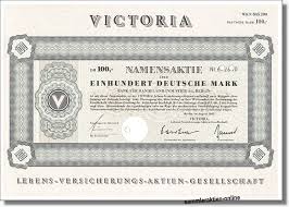 Se kursændringer, og følg værdien af din investering og find ud af, om du skal investere i deutsche bank ag aktier. Victoria Lebens Versicherungs Aktien Gesellschaft Neuer Victoria Jahrgang Sehr Gesucht