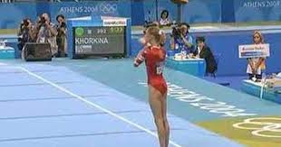 Svetlana Khorkina 2004 Olympics Tf Fx Female Gymnast 2004 Olympics Gymnastics