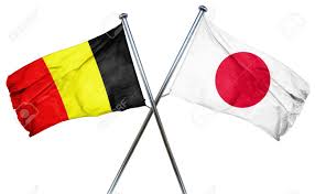 Le drapeau belge fut adopté en 1931 comme symbole de l'indépendance. Belgique Drapeau Combine Avec Le Drapeau Japon Banque D Images Et Photos Libres De Droits Image 56731737