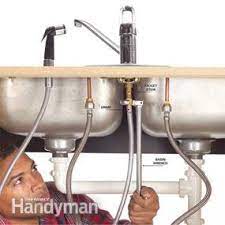 Then adjust the trap parts until they're aligned and pitched slightly for drainage. How To Fix A Leaking Sink Sprayer Diy Family Handyman