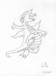 I Am Happy Dragon From How To Draw Dragons In Simple Steps By Paul Bryn Davies Dragon Drawing Drawings Illustration