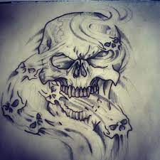 Skull In Smoke Tattoo Designs Http Santattoos Com Skull And Roses Smoke Tattoo Tattoo Designs For Girls Skull Art
