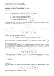 Ax = b ammette soluzioni se e solo se il rango della matrice completa . 2