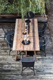 table en teck recycle vieilli roma table de jardin bois table jardin teck table exterieur bois