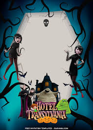 A party is the perfect way to express your friendship or affection for the honoree. 11 Spooky Hotel Transylvania Birthday Invitation Templates Free Printable Birthday Invitation Templates Bagvania