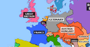 The age of imperialism had begun in the 1880s with the struggle for african colonies known as the scramble for africa. Outbreak Of The Great War Historical Atlas Of Europe 4 August 1914 Omniatlas