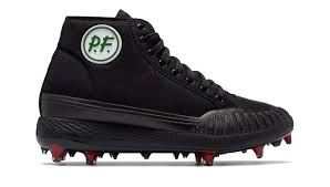 Black And Yellow New Balance Cleats Sandlot Center Hi Composite Cleat In 2020 Cleats Baseball Cleats Metal Baseball Cleats