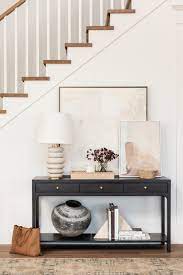 Foyer console table under stairs. Styling Your Console Table Our Guide Studio Mcgee