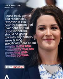 Well said, Senator Claire Chandler. Aussie taxpayers do not want to fund  anti-Semites