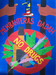 Ilustrasi contoh gambar poster anti dadah merotoh ini dipetik dari pemilik berikut. Skillshare Sallz Mia