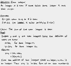 Check spelling or type a new query. Proving The Sum Of Two Even Numbers Is Even Joequery