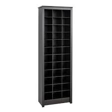 Space Saving Shoe Storage Cabinet Black Prepac Target