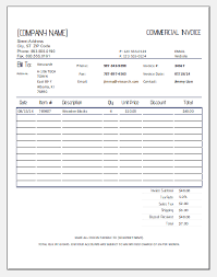 Ms Excel Freight Invoice Templates Word Excel Templates