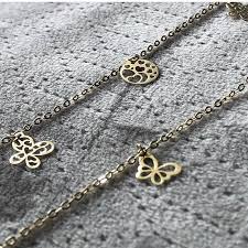 Lamset 4ahab لمسات رقيقه من الذهب للقلوب اللي تعز علينا Silver Silver Necklace Jewelry