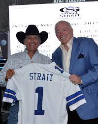 George Strait And Jerry Jones Cowboys Players Dallas Cowboys Jersey Dallas Cowboys Baby