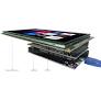 ​​Capacitive 24BIT RGB 1024*600 full-color touch screen from www.buydisplay.com