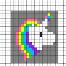 Knittingmodelideas Licorne Pixel Art Licorne Diy Crafts Marecipe In 2020 Easy Perler Bead Patterns Pixel Art Pattern Melty Bead Patterns