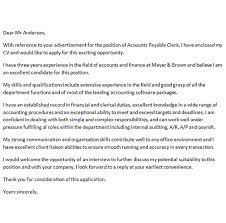 Cover Letter For Accounts Payable Clerk Icover Org Uk