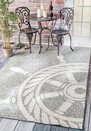 The color palette of nautical rugs reflects the coast itself ? Handmade Nautical Ship Wheel Area Rug