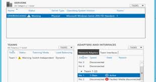 Network Teaming For Windows Server 2012 Servername Active Windows Server 2012 Windows Server Server