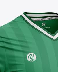 Download Men S V Neck Soccer Jersey T Shirt Mockup Front Half Side View In Apparel Mockups On Yellow Images Object Mockups