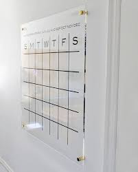 Dtbd Pure Wall Calendar Grid Large Lucite White Board Dry Wall Calendar Home Office Organization Dry Erase Calendar
