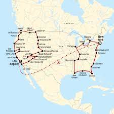Karte von usa mit der hauptstadt washington. Das Beste Der Usa Von New York Nach Los Angeles Traveljunkies Tours