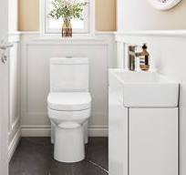 Compact One Piece Toilet for Bathroom, Space-Saving Powerful ...