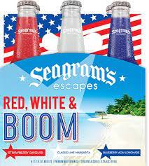 Fd&c blue 1 and fd&c red 40. Seagrams Escapes Red White Boom 6pk 11 2oz Bottles Shenango Beverage
