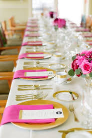 Pink And Gold Wedding In Port Ludlow Wedding Table Runners Pink Wedding Table Pink Gold Pink Wedding Centerpieces
