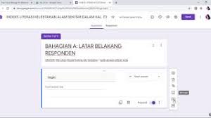 Cara Bina Soal Selidik Online Guna Google Form Part 1 Youtube