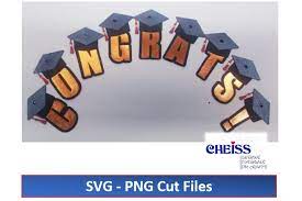 Download Graduation Banner Svg Congrats Banner Svg 1318561 Cut Files Design Bundles
