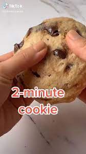 2 Minute Cookie Recipe Video Food Videos Desserts Diy Food Recipes Fun Baking Recipes