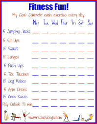 Complete Printable Fitness Chart 30 Squat Challenge Chart 30