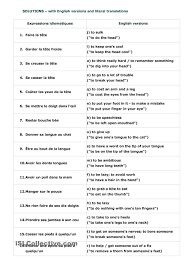 Expressions Idiomatiques Apprendre L Anglais Expressions Idiomatiques Parler Francais