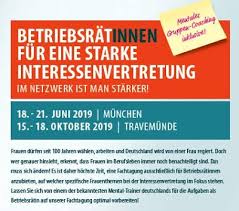 Frauen Im Betriebsrat Fachtagung In Munchen Und Travemunde Tagung Frau Facher