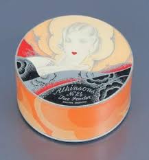 Atkinsons Face Powder N 24 Annees 1930 Boite De Poudre Cylindrique Illustree Polychrome Et Titree Vintage Vanity Vintage Makeup Vintage Makeup A