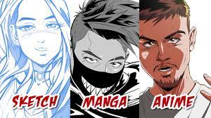 All tutorials feature original art as examples. Manga Yourself Drawing Manga Portraits From The Pictures Of People