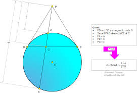 Geometry Problem 922 Circle Tangent Lines Chord Secant Harmonic Mean Math Teacher Master Degree School C Geometry Problems Mathematics Education Math