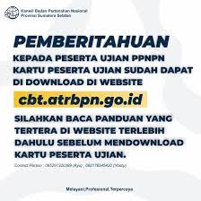 Just now cbt.atrbpn.go.id more infomation. Pemberitahuan Kepada Peserta Ujian Ppnpn Kanwil Bpn Sumsel Facebook