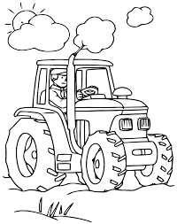 Un tracteur est un véhicule automobile destiné à remorquer un autre véhicule généralement non motorisé. Coloriage Tracteur Les Beaux Dessins De Transport A Imprimer Et Colorier